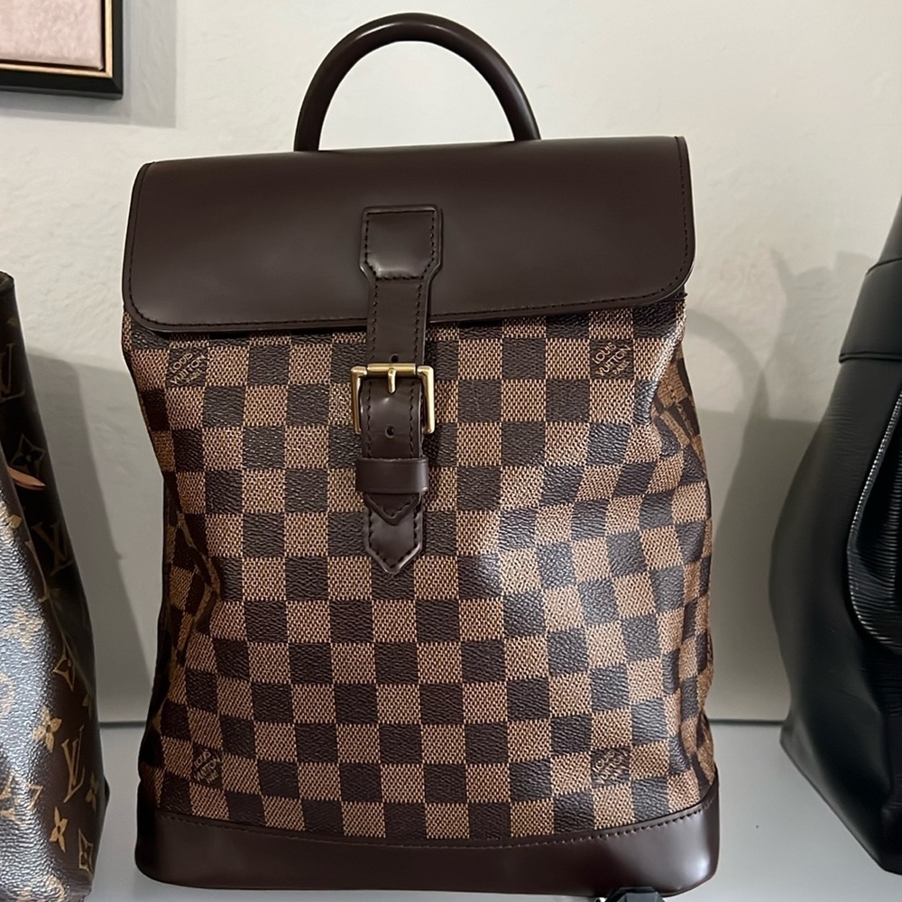 Louis Vuitton Damier Ebene Brown Checkered Backpack